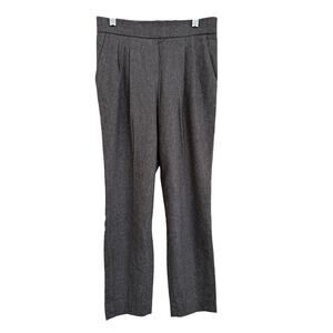 Babaton Aritzia Gray Stretch Wool Cashmere Pull On Dress Pants Woven In Italy 00
